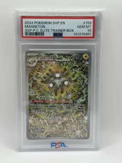 Magneton #159 Pokemon Center ETB Surging Sparks Promo 2024 - PSA 10 GEM MINT - Image 1
