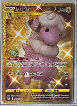 FLAAFFY 280/264 Gold Secret Rare HOLO Pokemon Card Fusion Strike tcg Near Mint + - Image 1