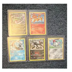 (5) Pokemon Card Lot (check pictures and condition) - Image 1