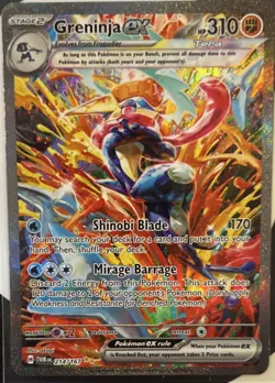 Pokemon Greninja ex 214/167 Special Illustration Rare Full Art Holo 310 HP Card - Image 4