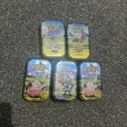 5 x Pokemon Mega Evolution Ascended Heroes Mini Tin sealed - Image 1