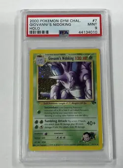 2000 POKEMON GYM CHALLENGE HOLO #7 GIOVANNI'S NIDOKING PSA 9 - Image 1