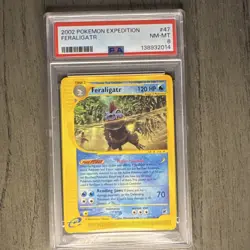 Pokemon Feraligatr 047/165 Expedition Base Set Rare Regular PSA 8 2002 English - Image 1