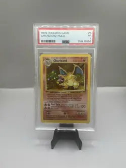 1999 POKEMON GAME #4/102 CHARIZARD HOLO PSA 1 - Image 1