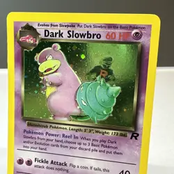 Pokemon Dark Slowbro 12/82 Holo Rare Team Rocket NM/LP - Image 2