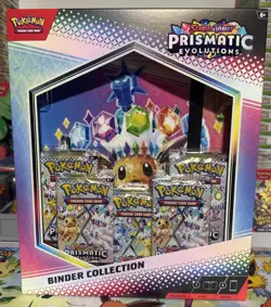 Pokemon TCG Scarlet & Violet Prismatic Evolutions Binder Collection New & Sealed - Image 1