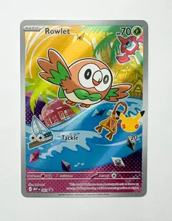 Pokemon TCG Rowlet Promo 043 First Partners Illustration Collection Series 1 - Image 1