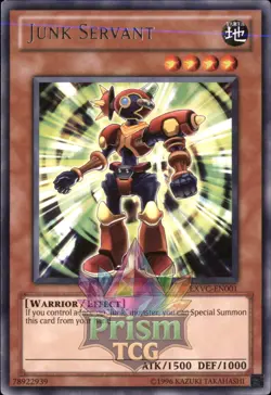 Junk Servant rare EXVC-EN001 Yugioh - Image 1