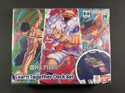 One Piece Card Game Sealed Learn Together Deck Set Bandai (3 Decks Inside) - Image 1