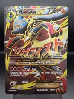 M Lucario EX 55a/111 Alternate Full Art Holo Promo Pokemon Card - LP - Image 1