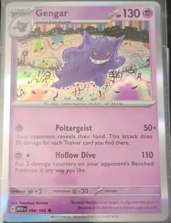 Gengar 094/165 Scarlet & Violet 151 Holo Rare Pokemon Card Mint - Image 1