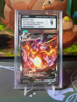 Charizard VMAX CGC 9 MINT - SWSH261 - Black Star Promo - Pokemon TCG Rare UPC - Image 1