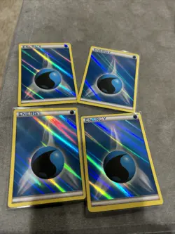 (x4) Pokemon Water Energy 2013 Blue Reverse Holo LP - Image 1