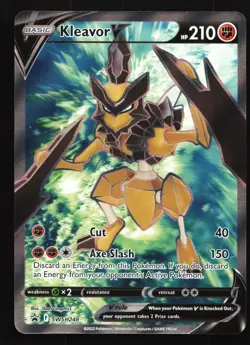 Pokemon Kleavor V SWSH248 Sword & Shield Full Art Holo Black Star Promo MP - Image 1