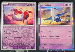 Pokemon TCG Latias 067/162 Temporal Forces & Latios 073/182 Paradox Rift NM 🌅 - Image 1