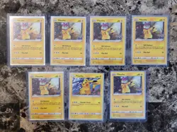 Pokemon Pikachu Black Star Promo Lot SWSH234 SM206 Cosmic Eclipse Lot - Image 1