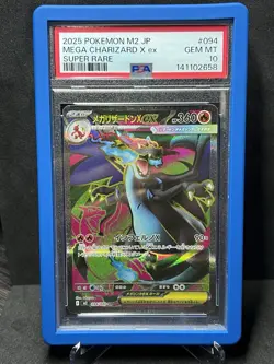 Pokemon Mega Charizard X ex 094/080 Inferno X Holo japanese PSA 10 w/ Guard - Image 1