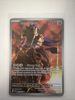 Pokemon TCG SV-Destined Rivals Zamazenta #201/182 Illustration Rare - Image 1