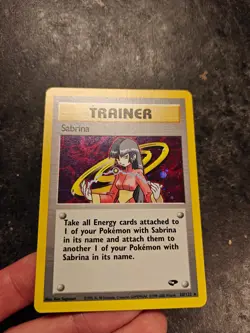 Pokemon TCG Sabrina Trainer Holo Card 20/132 Gym Challenge - Image 5