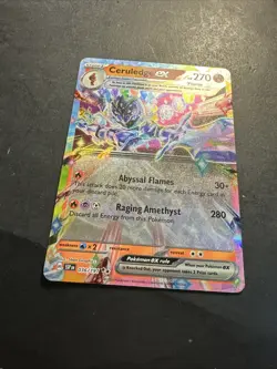 2023 Pokemon Scarlet Violet Surging Sparks Ceruledge Ex 36 /191 Art Holo Foil - Image 4
