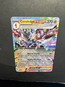 2023 Pokemon Scarlet Violet Surging Sparks Ceruledge Ex 36 /191 Art Holo Foil - Image 5
