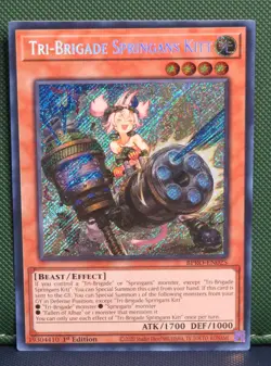 Yugioh! Tri-Brigade Springans Kitt BPRO-EN025 Burst Protocol 1st Edition NM - Image 1