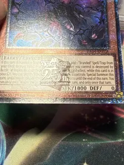 Yu-Gi-Oh! Aluber the Jester of Despia 1st Ed Quarter Century Secret Rare QCR - Image 3