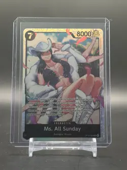 Ms. All Sunday (OP14-084) SR | One Piece The Azure Sea's Seven | NM Holo - Image 1