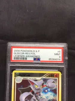 Pokemon Cards: Legends Awakened Reverse Holo: Gliscor 5/146 PSA 9 - Image 3