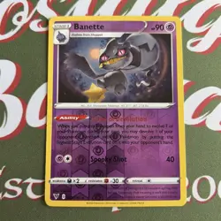 Banette 068/185 - Vivid Voltage - Rare Reverse Holo Pokemon Card NM Pack Fresh - Image 1