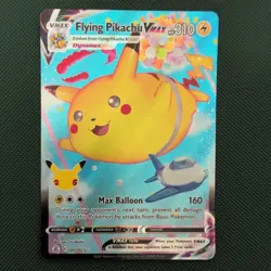 Pokemon Card Flying Pikachu VMAX 007/025 Ultra Rare Celebrations Near Mint - Image 1