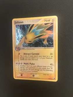 Jolteon 8/115 EX UNSEEN FORCES HOLO E Reader Vintage TCG Pokemon Card - Image 1