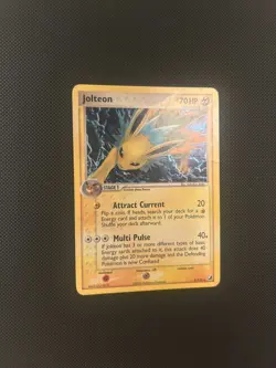 Jolteon 8/115 EX UNSEEN FORCES HOLO E Reader Vintage TCG Pokemon Card - Image 2