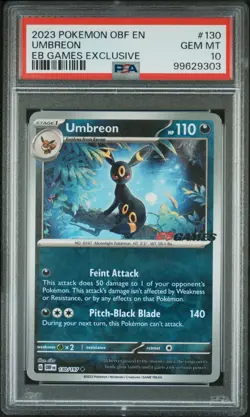 PSA 10 Umbreon 130/197 EBGames Exclusive Promo Pokemon Card EB GAMES - Image 1