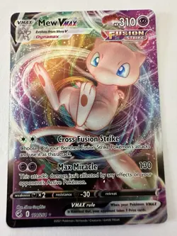 Mew VMAX Pokemon TCG Fusion Strike Ultra Rare Card - Image 1