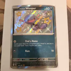 Pokemon TCG S&V Paldean Fates Shiny Rare Holo Card Paldean Wooper 180/091 - Image 1
