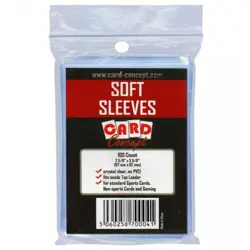 Card Concept Soft Sleeves Standard Size 100 Pack - Image 1
