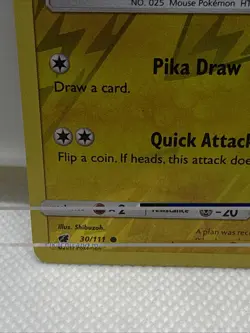 Pokemon TCG Pikachu Reverse Holo Sun & Moon Crimson Invasion 30/111 - Image 5