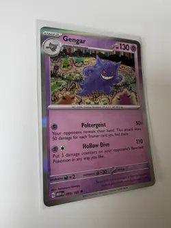 Pokemon TCG Gengar-Scarlet & Violet -94/165-Holo Rare-LP - Image 4