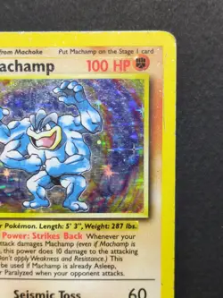 Pokemon TCG - Machamp 8/102 Holo Rare Base Set 1st Edition - WOTC Vintage HP - Image 3