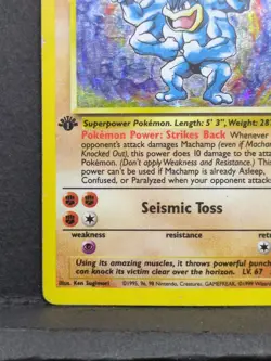 Pokemon TCG - Machamp 8/102 Holo Rare Base Set 1st Edition - WOTC Vintage HP - Image 5