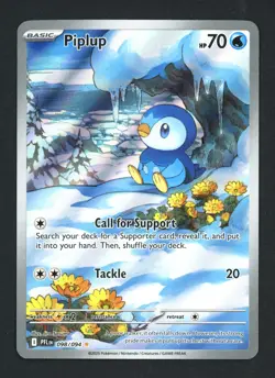 Piplup 098/094 ME02: Phantasmal Flames Holofoil Illustration Rare Pokemon TCG - Image 1