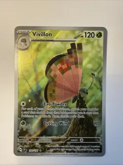 Vivillon 193/191 Illustration Rare 2024 Pokemon Surging Sparks Card *Print Line* - Image 1