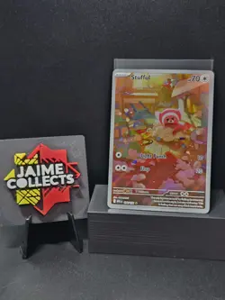 Pokemon Stufful #154/132 Illustration Rare Holofoil Mega Evolution Near Mint - Image 1
