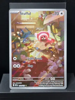 Pokemon Stufful #154/132 Illustration Rare Holofoil Mega Evolution Near Mint - Image 2
