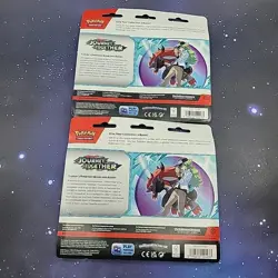 Pokemon TCG SV09 Journey Together 3-Pack Blisters X2 Yanmega & Scrafty Promo - Image 2