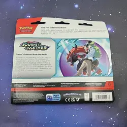 Pokemon TCG SV09 Journey Together 3-Pack Blisters X2 Yanmega & Scrafty Promo - Image 4