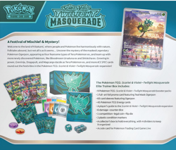 Twilight Masquerade Elite Trainer Box ETB Brand New Sealed Pokemon 2024 - Image 3