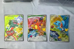 Pokemon First Partner Illustration Collection Series 1 Kanto Gen 1 Starters Set - Image 1