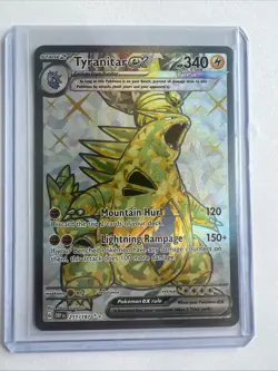 Tyranitar ex - Ultra Rare Holo SV03: Obsidian Flames 211/197 DMG Pokemon TCG - Image 1